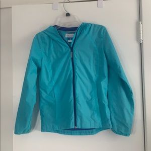 Light blue Columbia jacket!